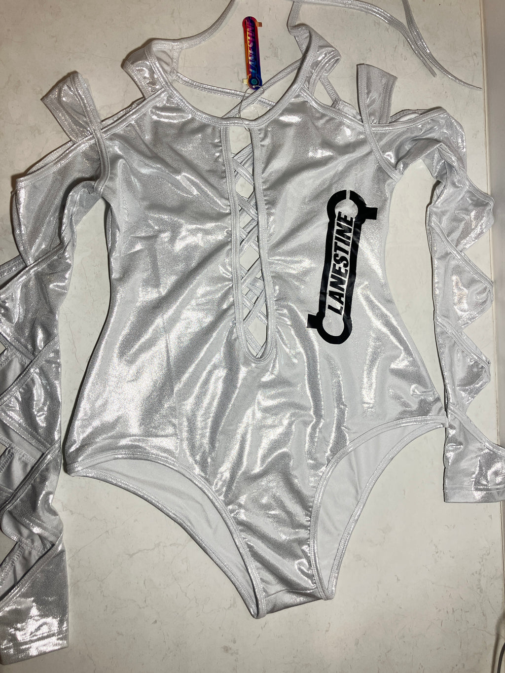 Electric Silver Body-Suit