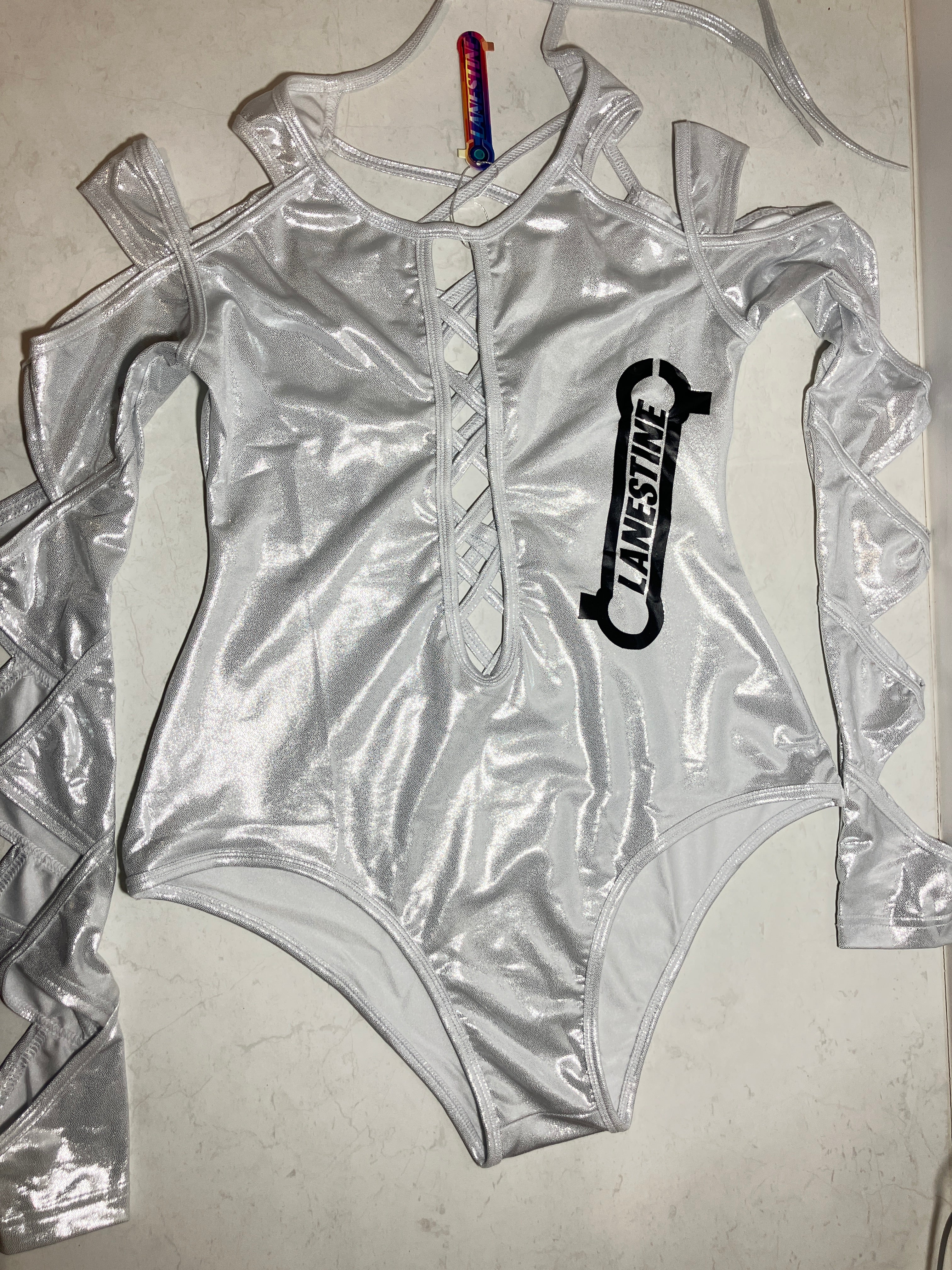 Electric Silver Body-Suit