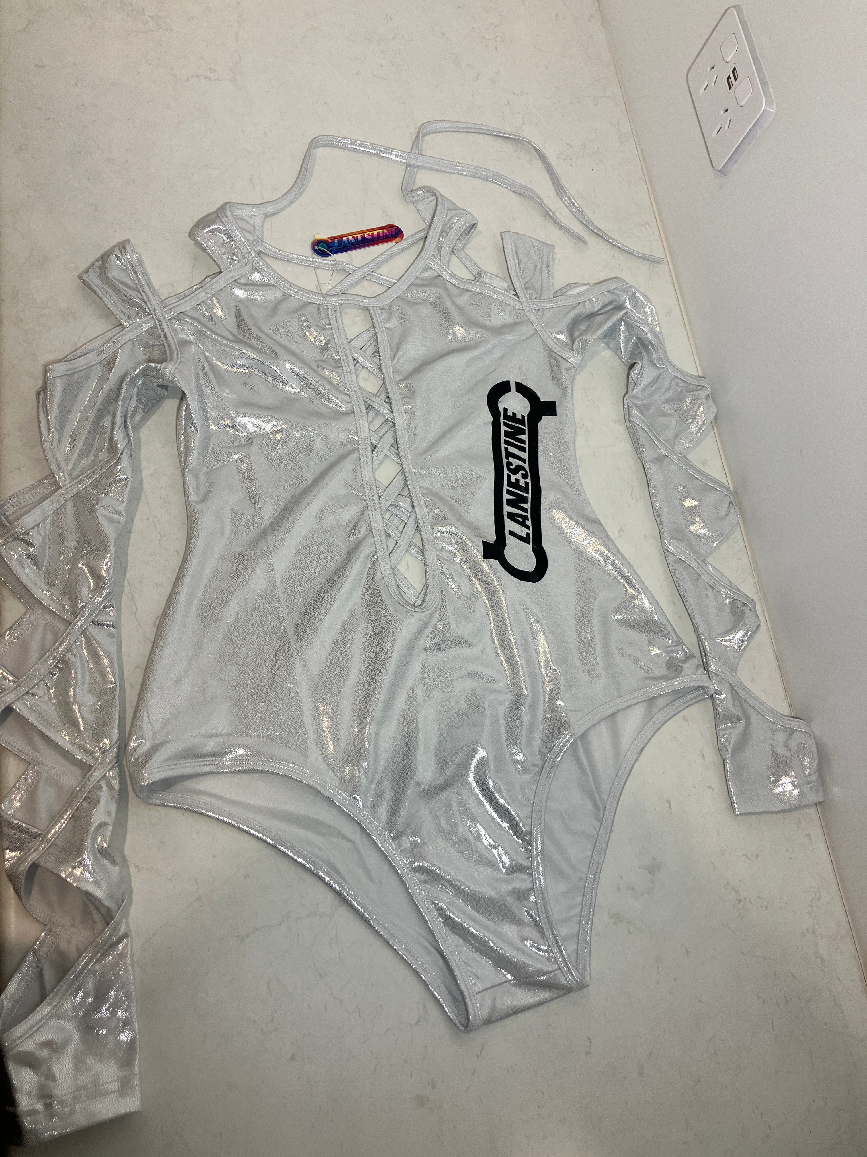Electric Silver Body-Suit