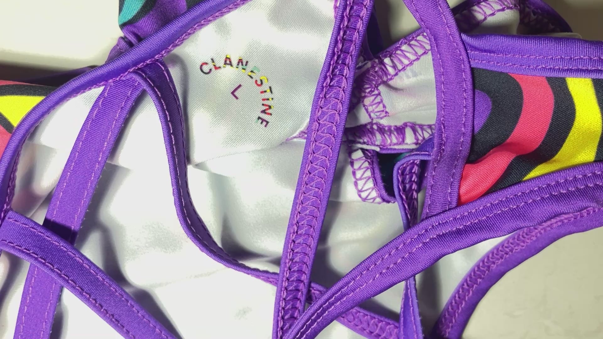 Fluorescent Rainbow Serpent Body-suit